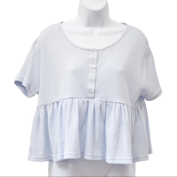 Waffle Knit Peplum - Picture 6 of 10